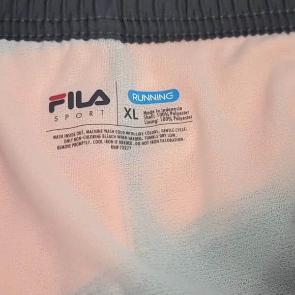 Fila Sport Gray and Orange Athletic Shorts - Picture 4 of 4